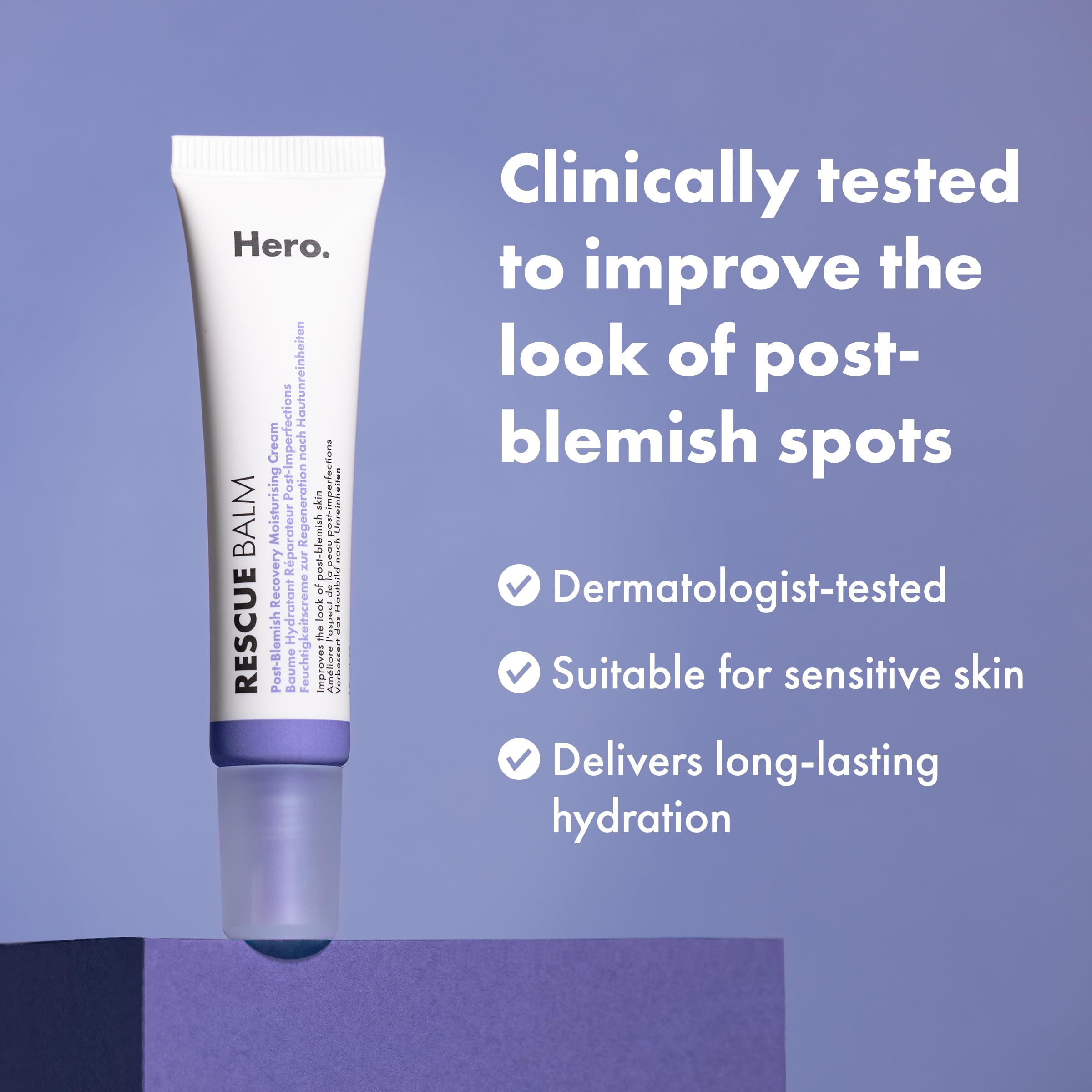 Hero Cosmetics Rescue Balm Post-Blemish Recovery Cream - Image 4