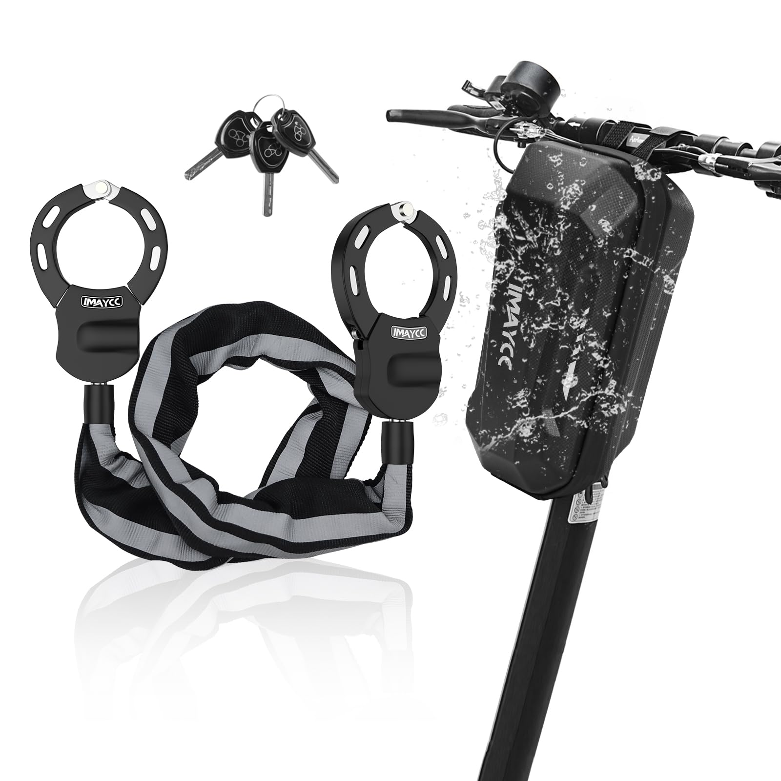 IMAYCC E Scooter Schloss Mit Tasche, Schloss für E Scooter,