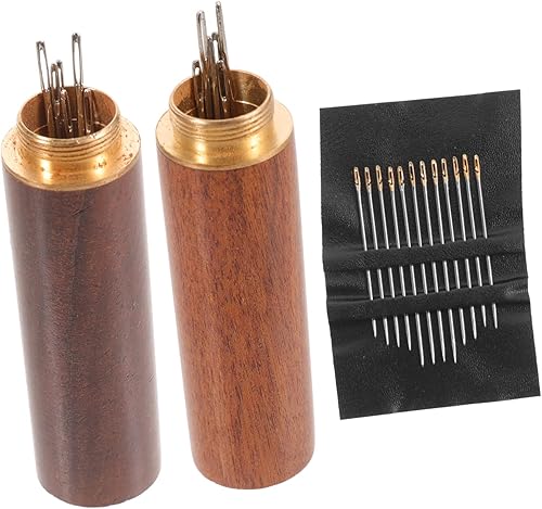 SEWACC Aguja de coser de rosca para el hogar, aguja de coser grande, agujas de hilo de hilo para ropa, patrón de costura, agujas de coser a mano,