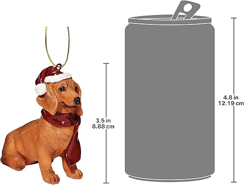 Vista 89 de Design Toscano - Figura de perro para decoración navideña.