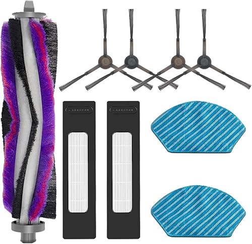 Cepillo lateral principal, filtro HEPA, compatible con Midea M7 PRO M7 MAX robot aspirador accesorios de repuesto (color 008)