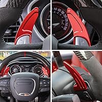 Vista 21 de Cubierta de cambios de volante extendidos para Dodge Challenger Charger Durango RT & Scat Pack 2015-2021, para Jeep Grand Cherokee 2014-2021