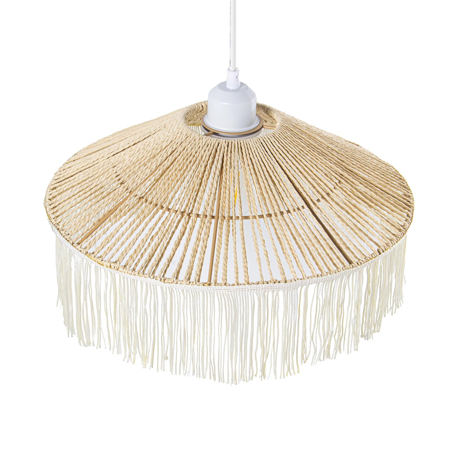 Lustre en corde et métal pour ambiance cosy de salle à manger