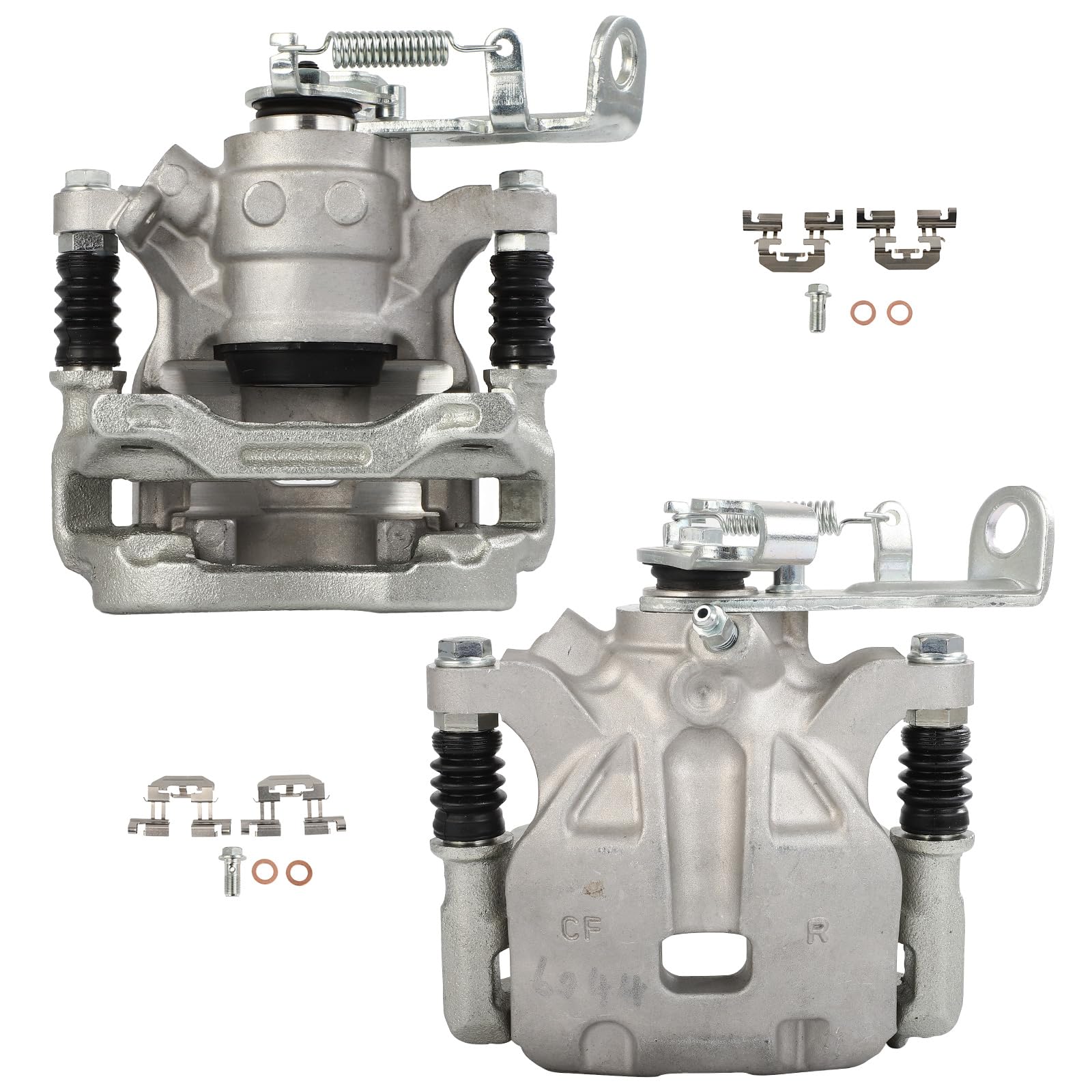 SCITOO 19B7155 19B7154 Rear Left &amp; Right Disc Brake Calipers w/Bracket Fit For Mazda For 3 2014-2016,For Mazda For 3 Sport 2014-2016, Single Piston