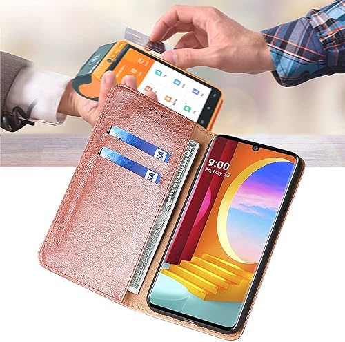 Miniatura 4 de Funda para LG Q8V20 Mini Flip Case Google Anti Drop Magnetic Phone Case Rose Gold