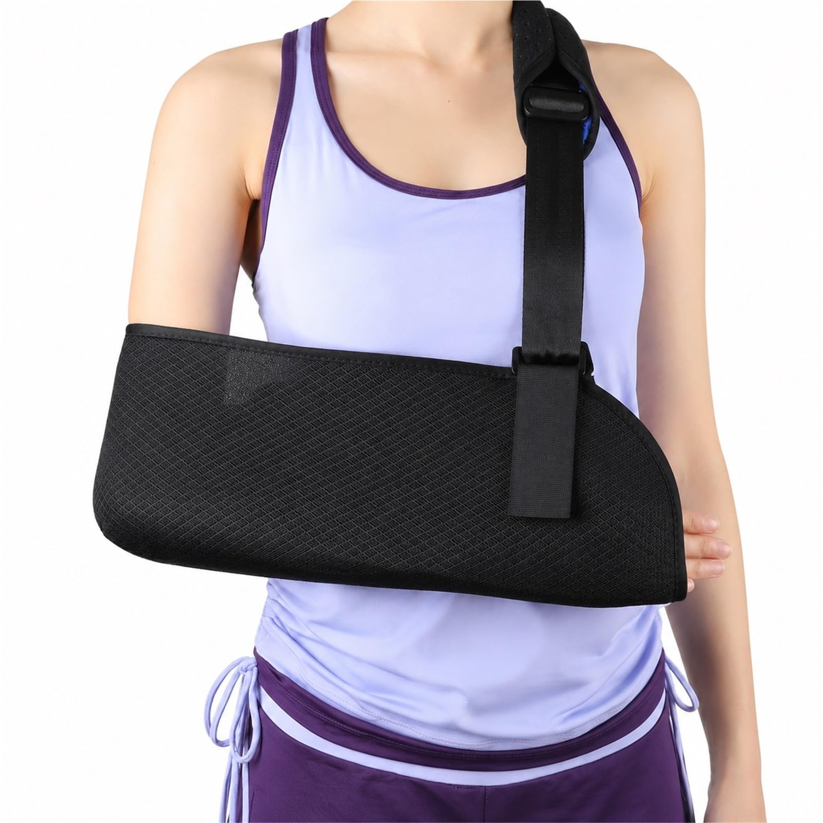 Cabestrillo para Brazo Inmovilizador de Hombro para Hombre y Mujer, Soporte Ajustable Acolchado para Manguito Rotador, Fracturas y Luxaciones, Correa Transpirable(L)
