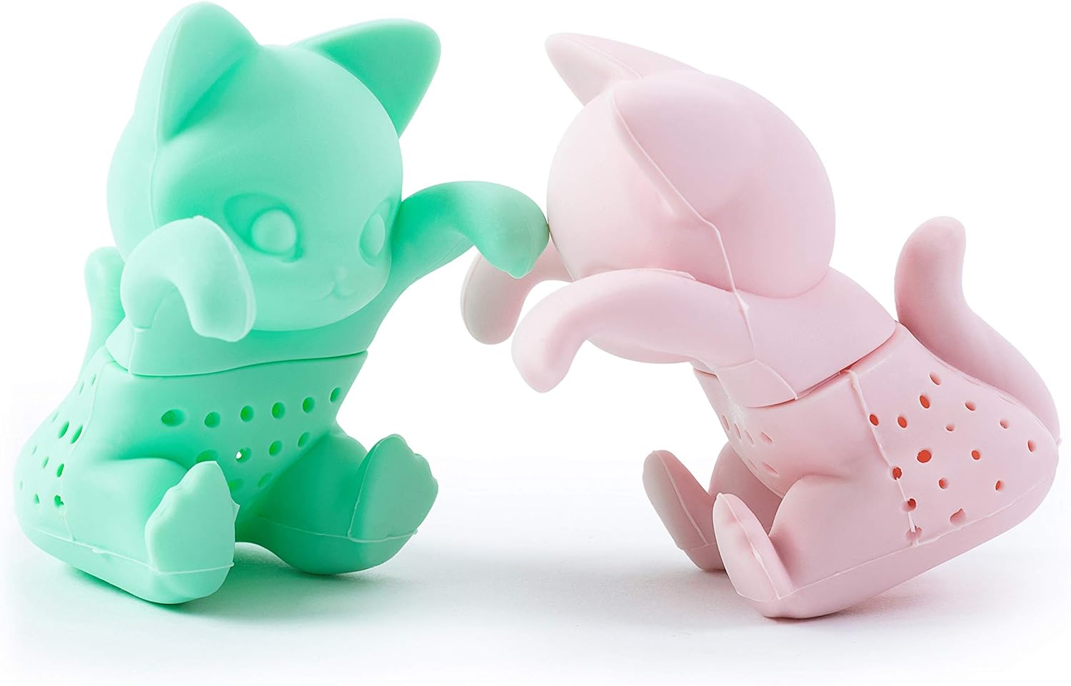 Cat Tea Infuser Gift Set for Loose Leaf Tea, Mr and Mrs KitTea, cute