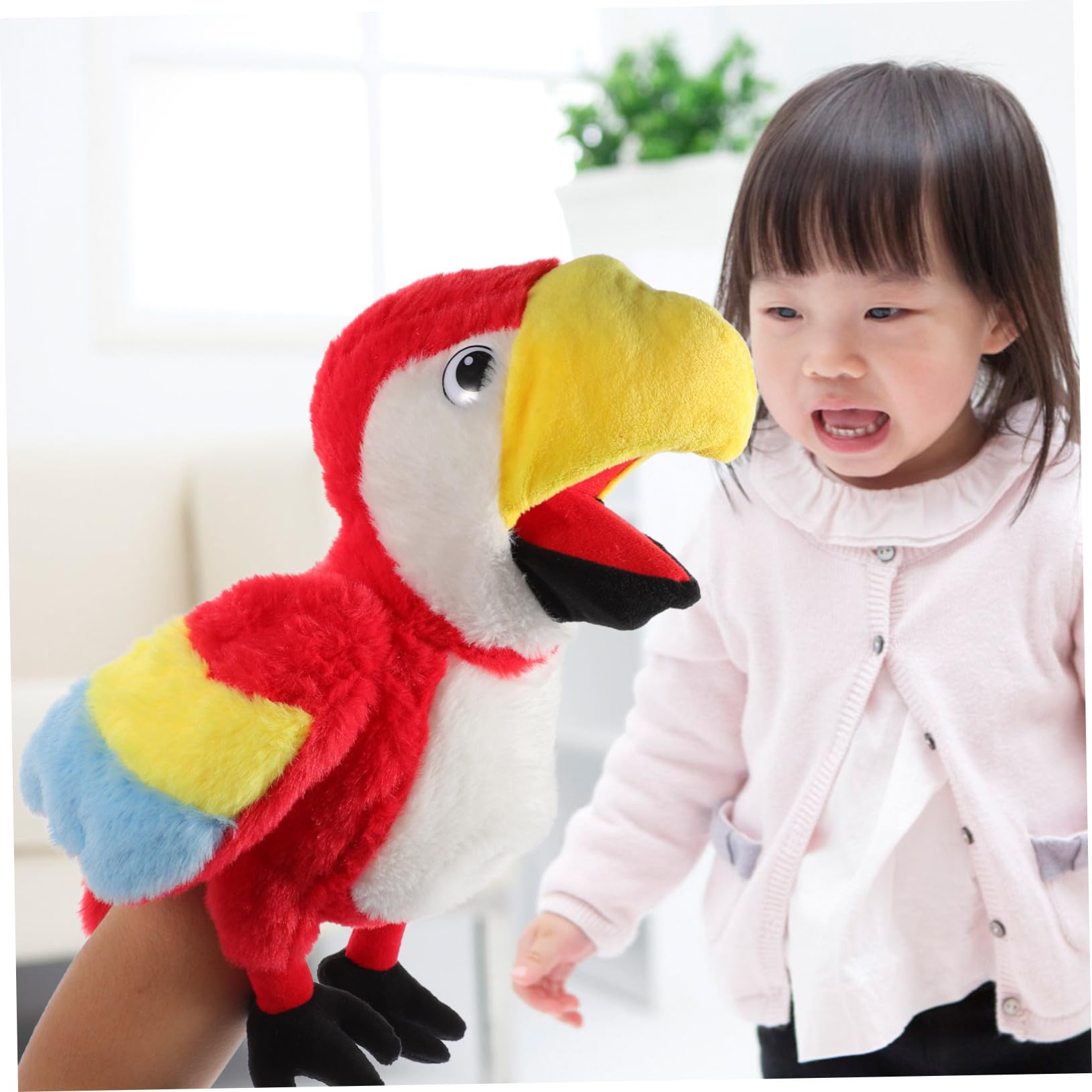 Marionetas De Mano De Pájaro para Contar Cuentos Juguete Interactivo De Educación Temprana Marionetas De Mano De Peluche para Actividades Familiares y Creativos