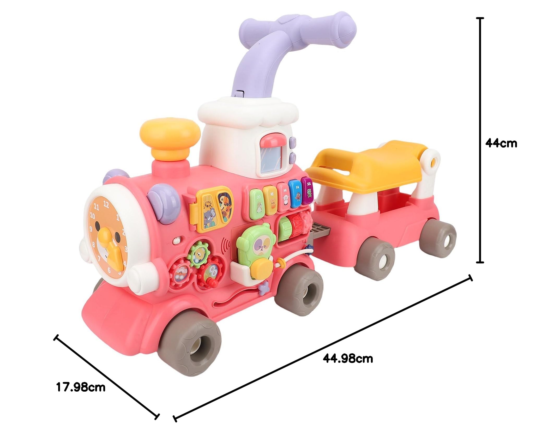 Alomejor Baby Walker Zabawa w Sprayu Zabawka dla Maluchów Wczesna Edukacja, Wielofunkcyjny Piechur dla Dzieci, Rodzice Dziecięcy Baglama, materiał Abs