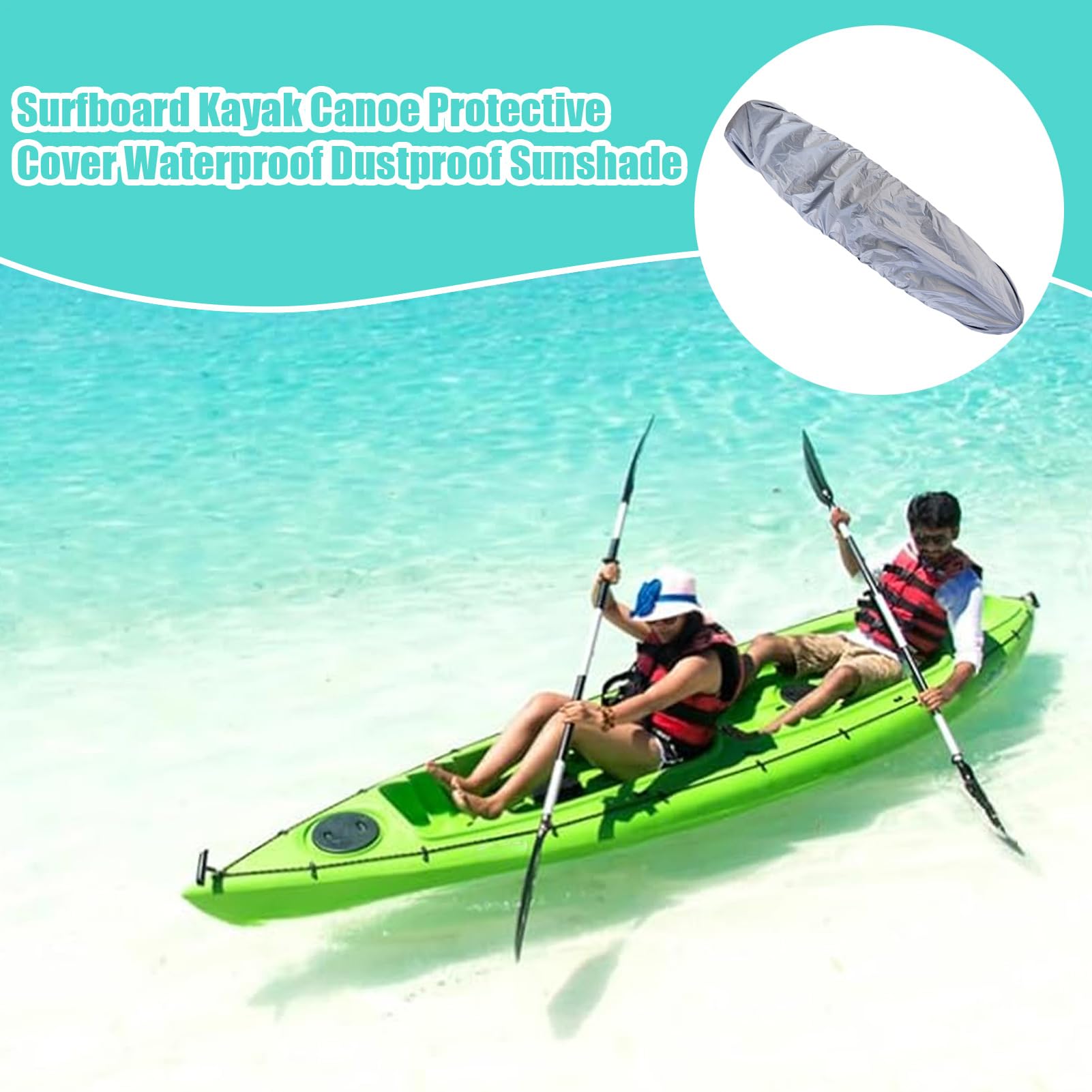 Surfbrett-Socken – Paddelboard-Abdeckung, Stand-Up-Paddle-Board-Abdeckung, verdickter rutschfester Surfbrett-Schutz für Kajak und Outdoor, CAseFor Camping, Bootfahren