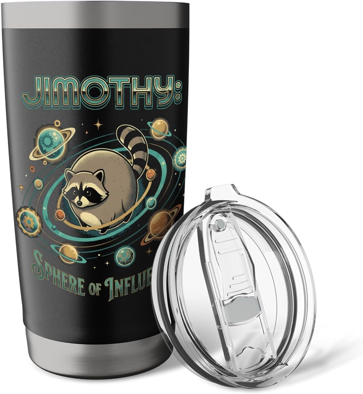 Jimothy raccoon seattle meme viral Stainless Steel Insulated Tumbler image 5