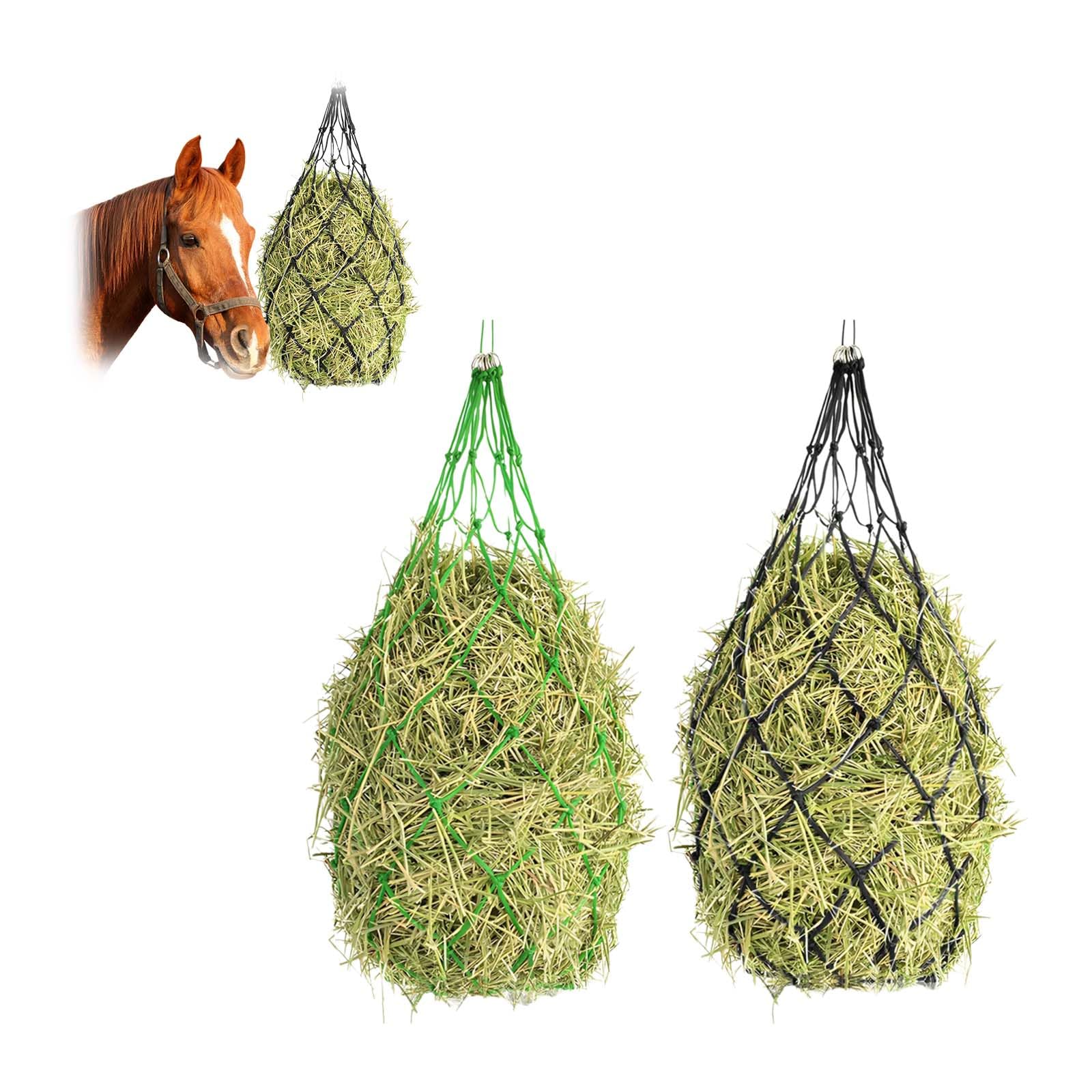 ZHYUAN Pack of 2 Hay Bag, Feeding Net, Horse Feeder Bag, Hay Net for Goats Horse Feeder Net
