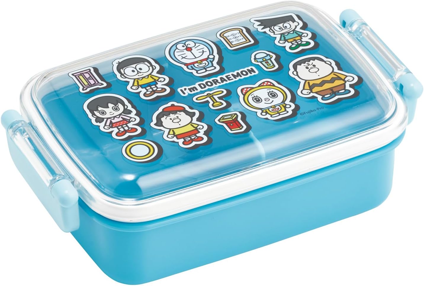 Skater RBF3AN-A Children's Bento Box, 15.2 fl oz (450 ml), Fluffy Dome-Shaped Lid, 1 Tier, Made in Japan, Sanrio I'm Doraemon Doraemon, Pop, Boys and Girls