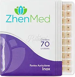 Ponto Auricular Inox 350 Pontos Zhenmed Auriculoterapia (Micropore Quadrado)