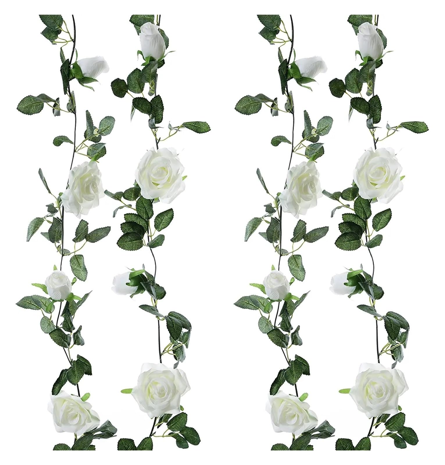 Guirlande de Roses 2 m à 16 têtes for décoration Mariage, fiançailles ou cérémonie(Cham)