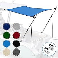 Vista 12 de Extensión universal de sombra en T para barcos, toldo de barco, postes telescópicos ajustables, cubierta de barco marina 900D a prueba