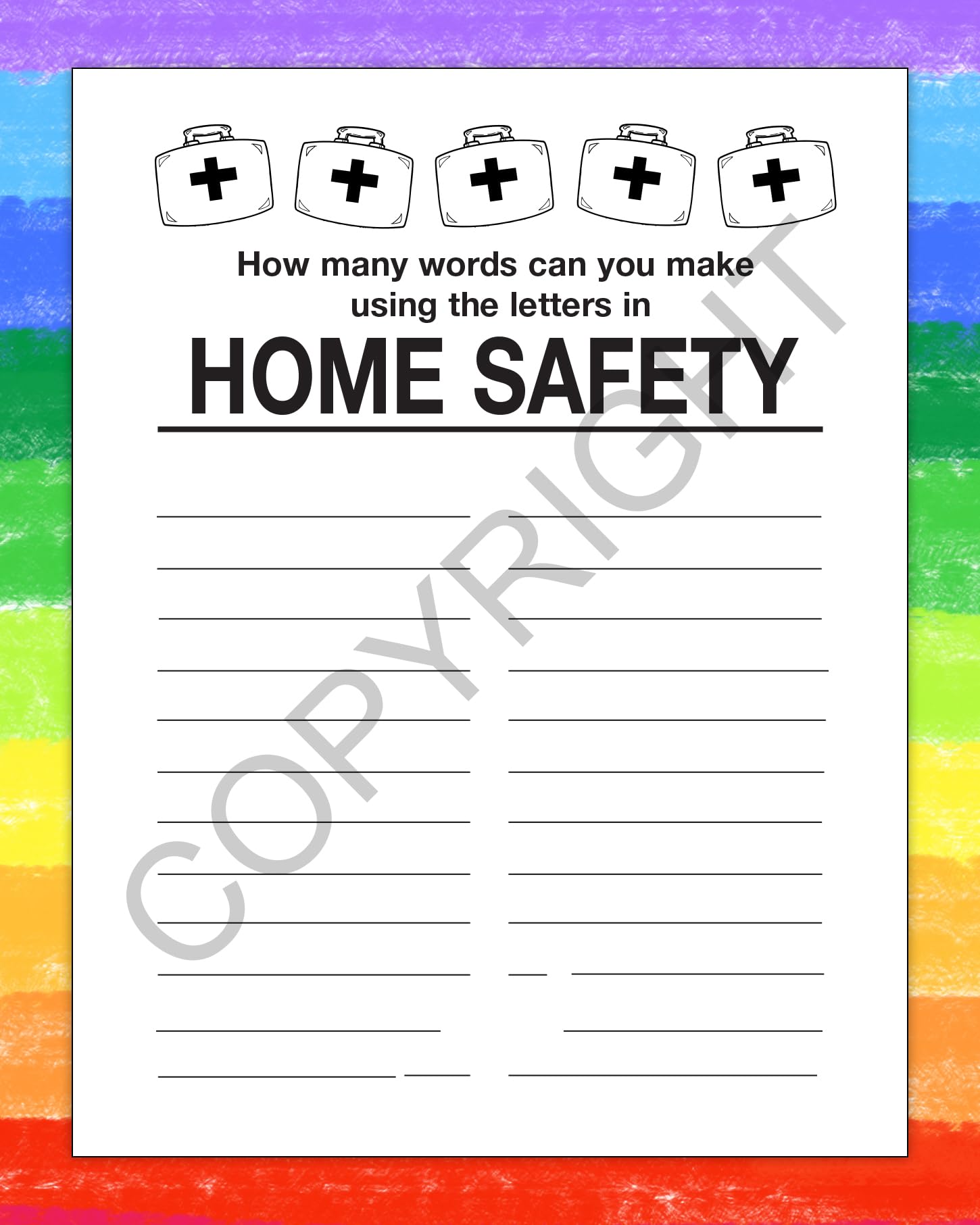 ZOCO - Home Safety Coloring Books for Kids (25 Bulk Pack, Without Crayons) Educational Handouts for Schools, Day Cares & Safety Programs - Games, Puzzles & Activities - Image 3