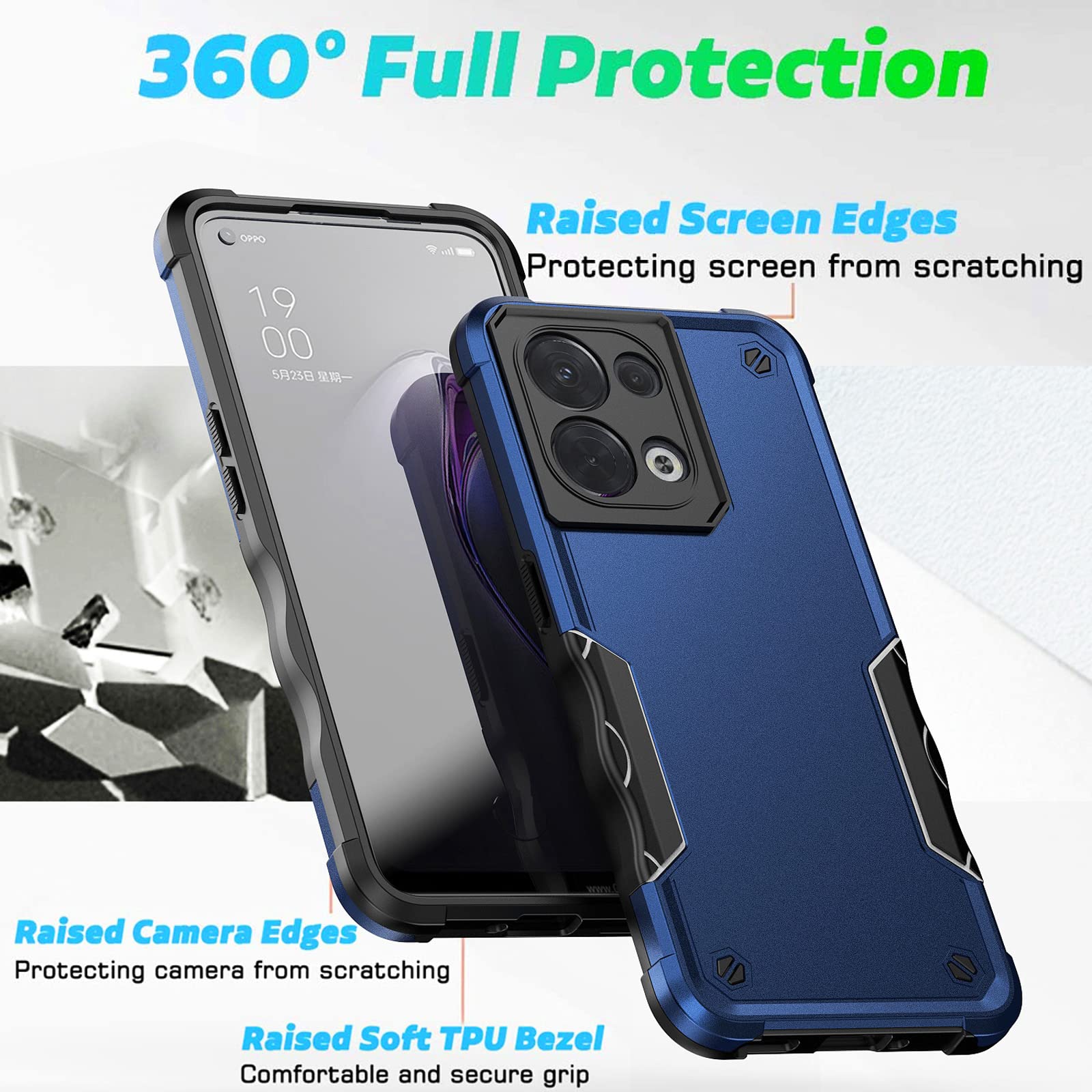 SEAHAI Cover per Honor 70, [Militare Anti-Caduta] Cornice Paraurti