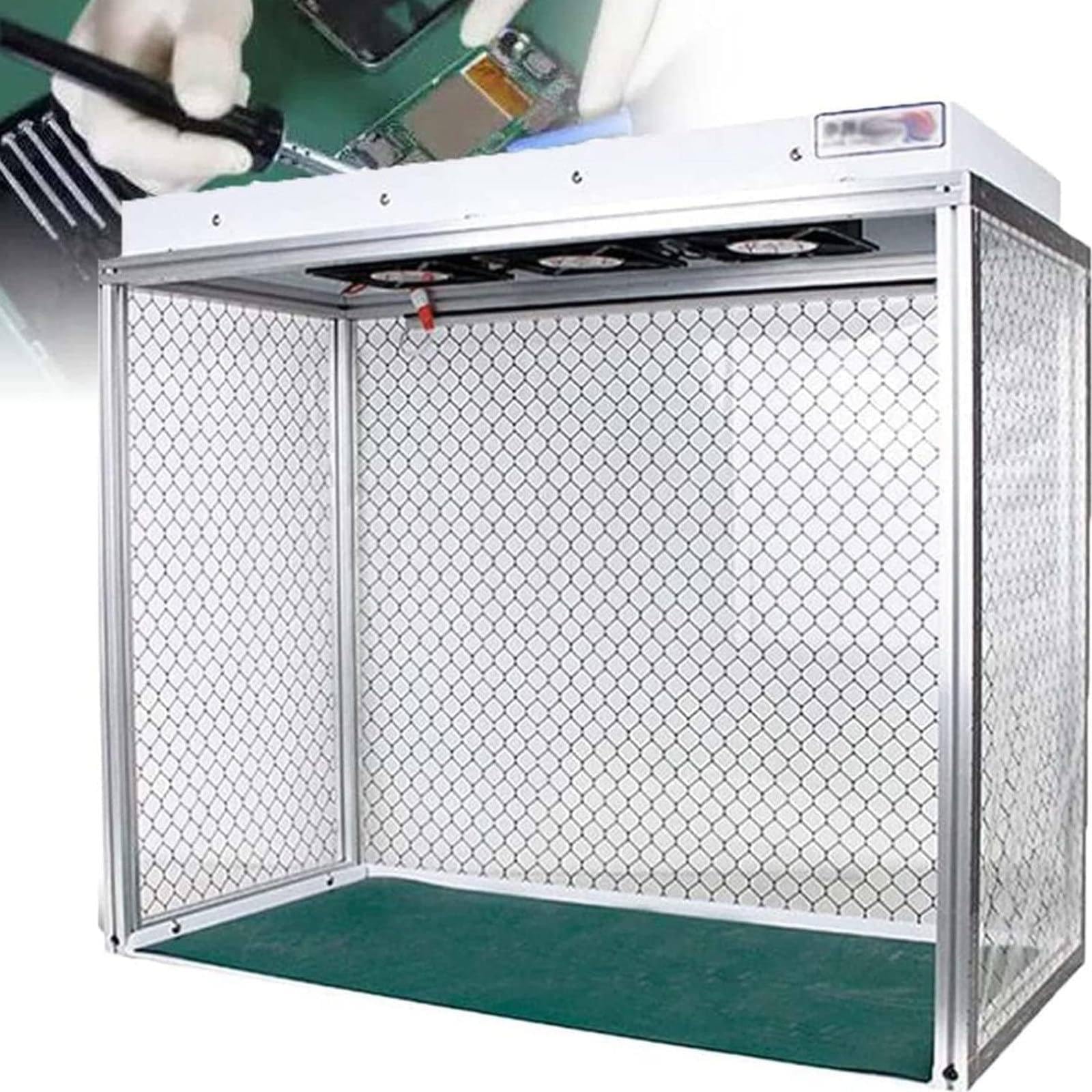 Laminar Flow Hood Laminar Air Flow Clean Bench Workstation Vertikal, Laminar Flow Hood Mykologie Staubfreier Raum Arbeitstisch, Für Telefonreparatur/Werkstatt/Labor, Leiser Betrieb