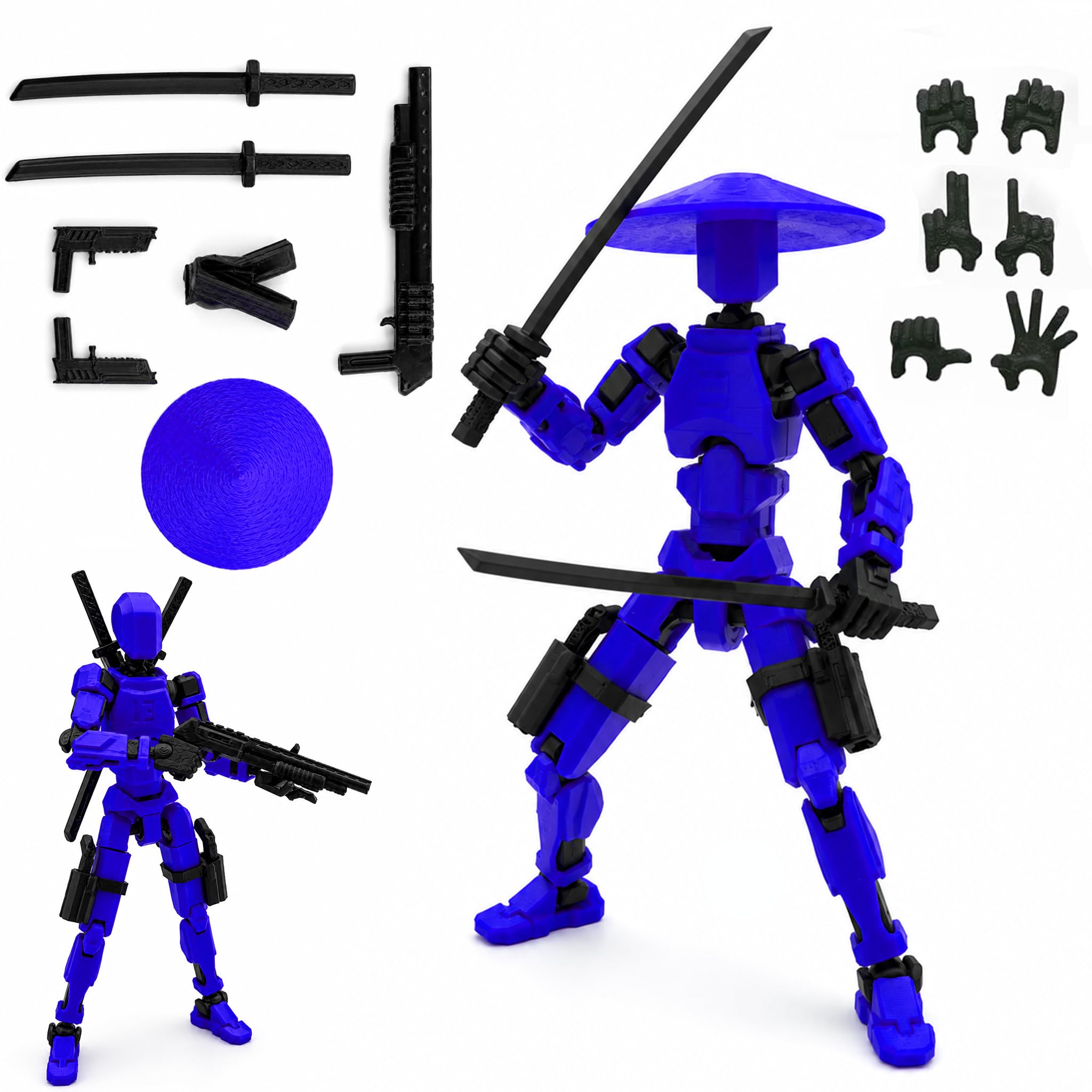 Japanese Hat Dummy 13 Action Figure, Robot Action Figure with Weapons, 5.25 Inch, Articulated Joints, Plastic, Modern Robot Theme-picture-27