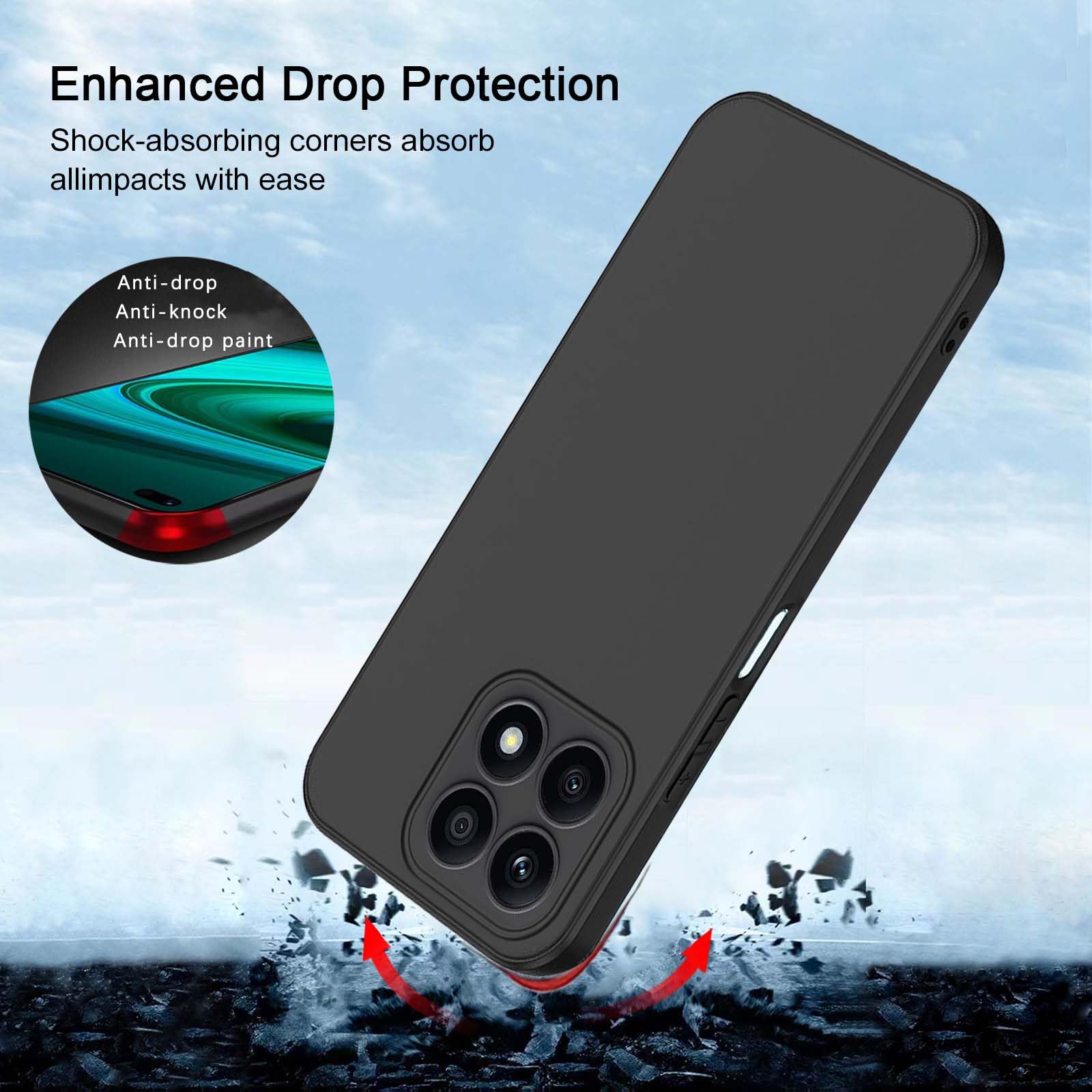 Cover per Honor X8a Custodia + Pellicola Vetro Temperato