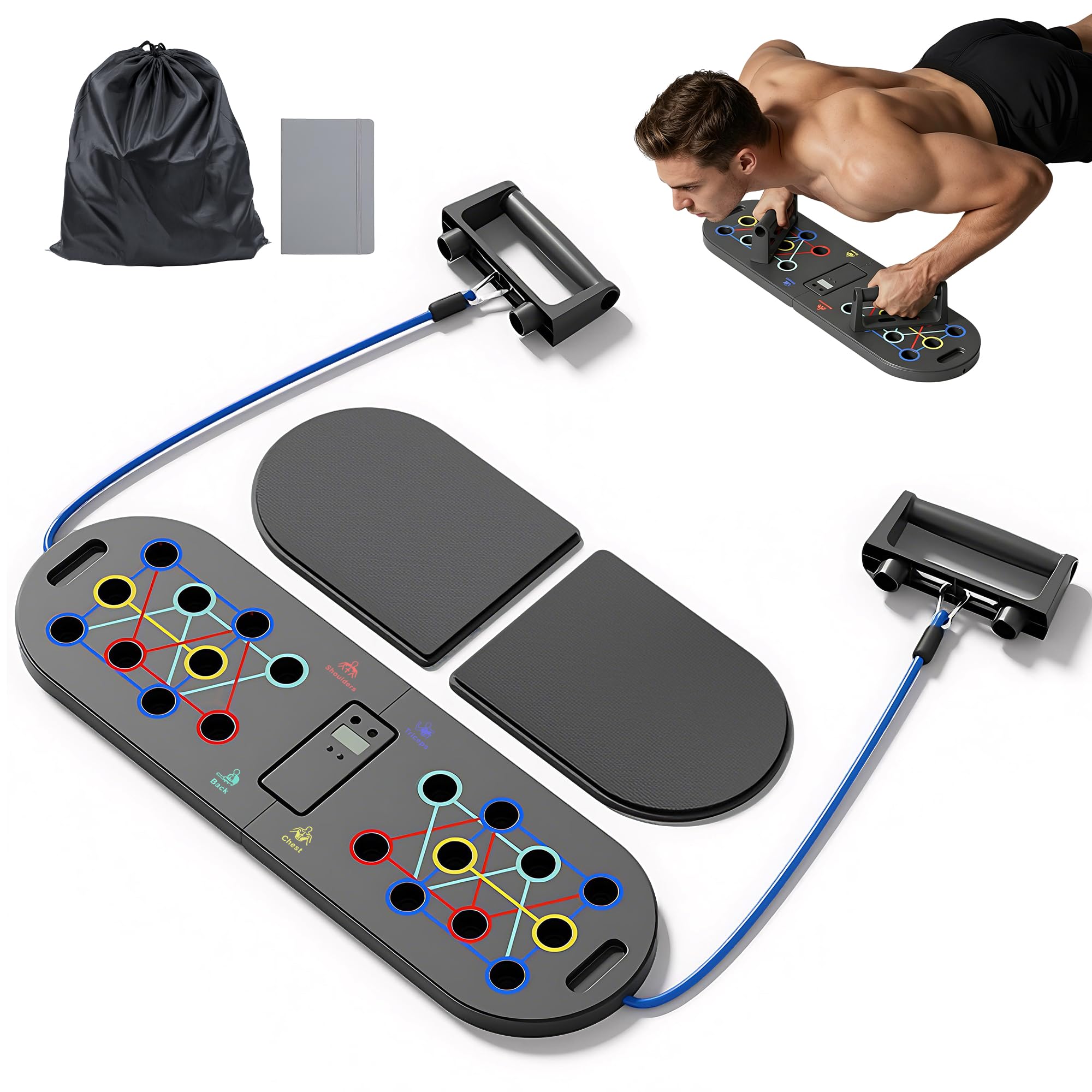 Welsteepse 17 in 1 Push Up Board