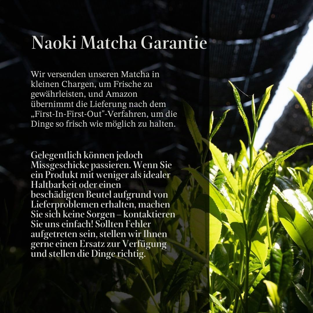 Naoki Matcha Überlegene zeremonielle Mischung – Authentisches japanisches Matcha-Grünteepulver der ersten Ernte aus Uji, Kyoto, 50 g