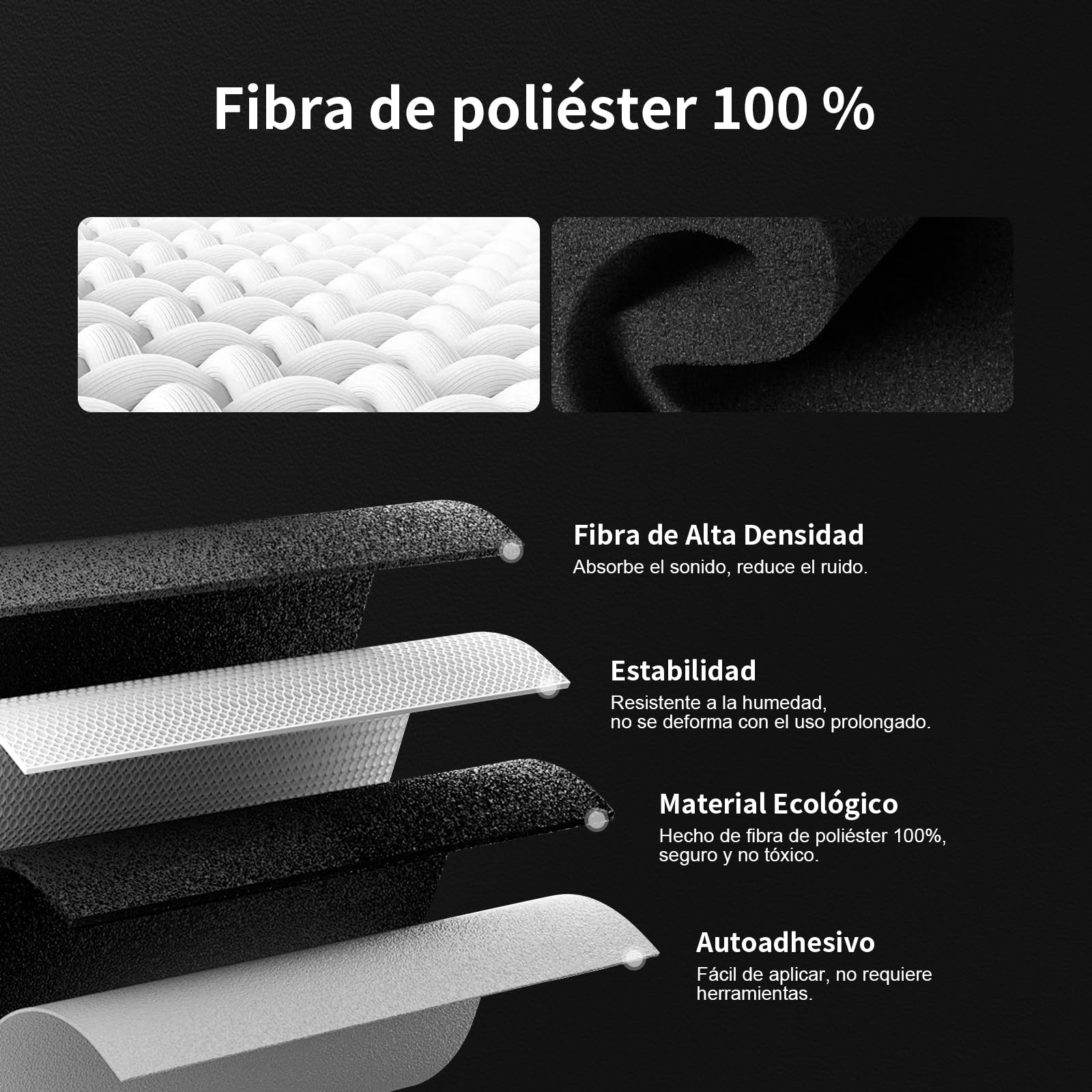 36 pieza Paneles Acústicos Hexagonales Autoadhesivos | Aislamiento acústico eficaz alta densidad (230kg/m³) NRC 0.95 cubre 2,11 m² Perfectos para paredes y puertas,sala de juegos,Camel claro