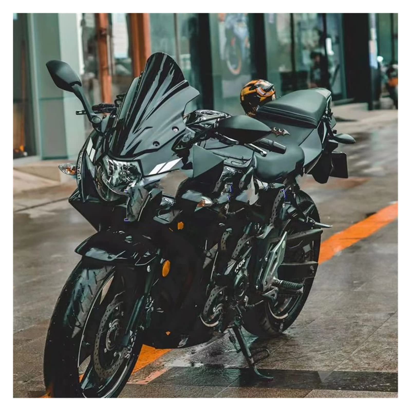Spojler przedłużający szyba przednia Pasuje do Suzuki GSX250R GSX 250R GSXR 250 R 2017 2018 czarna szyba przednia szyba podwójna bańka motocykl Osłona przedniej szyby Wiatr(5)