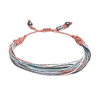 Vista 136 de Colorful Bracelet for Men and Women with Hematite Stones: Handmade Designer Adjustable Multistrand String Knotted Macrame Friendship Bracelet
