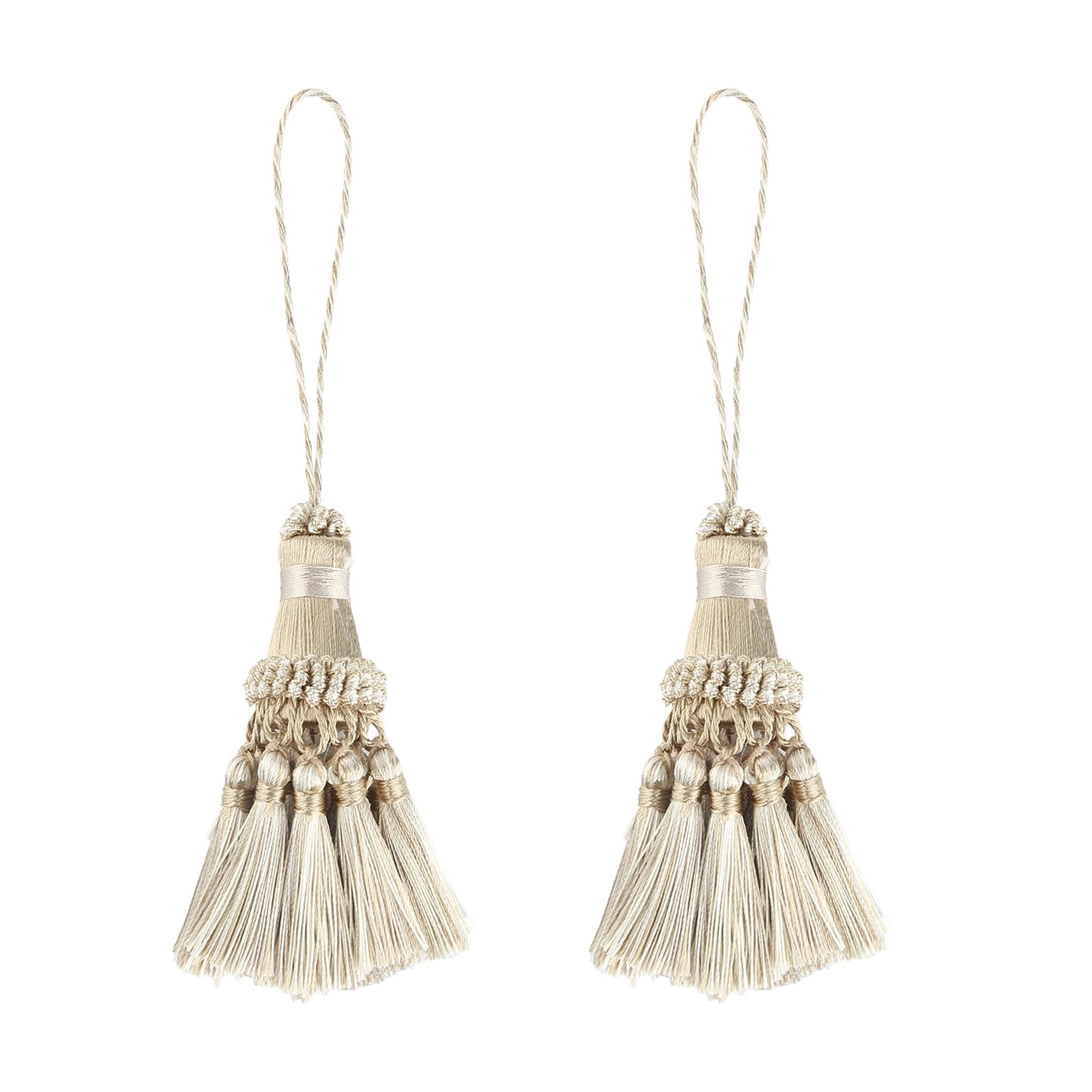 Tassels for Crafts - 2PCS Blue Craft Tassels, Key Tassel for Furniture, Curtain Tassel, Mother’s Day Decorative Hanging Tassels, DIY Accessories for Curtains Phone Bags Car Curtain