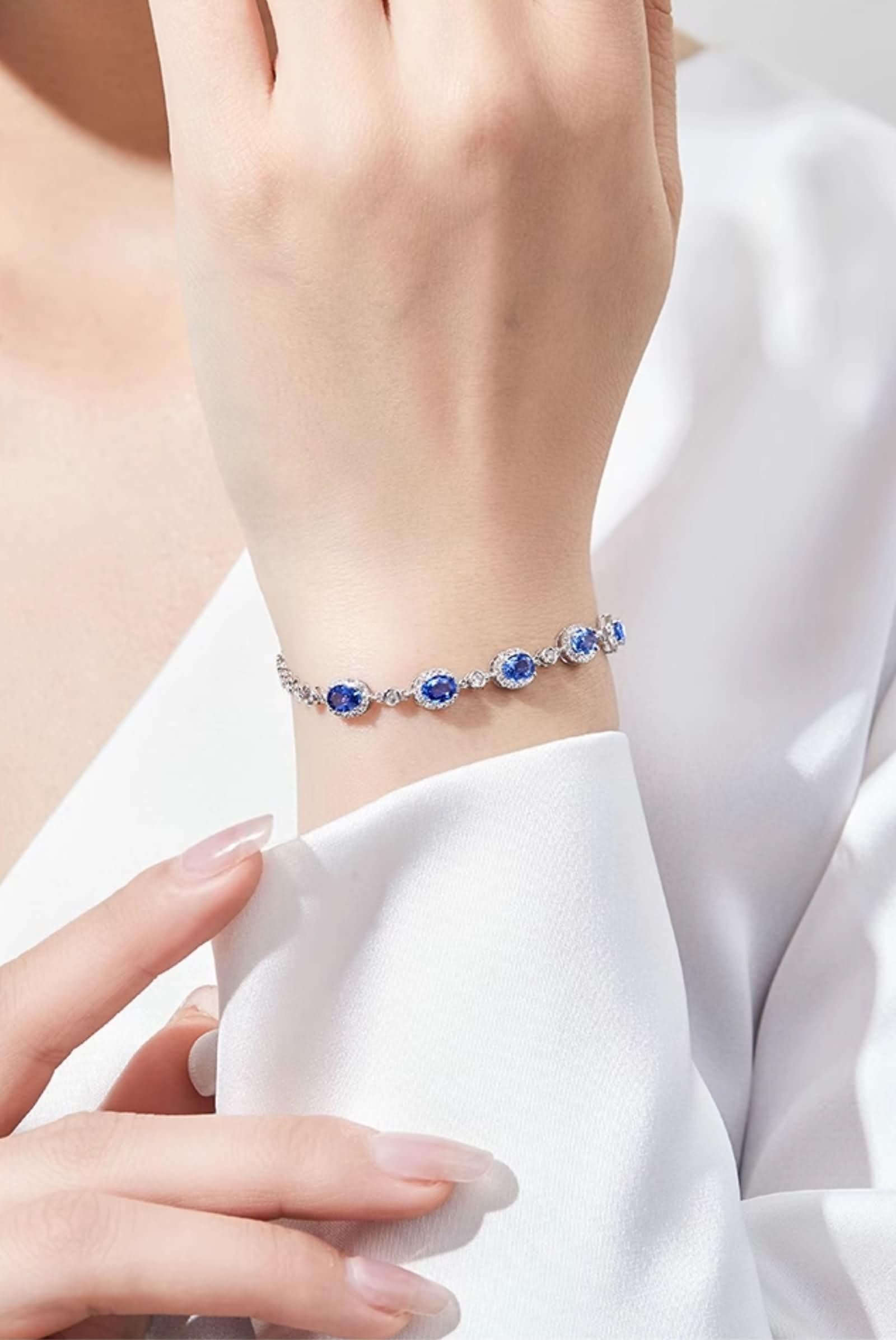 Pulseras tejidas de la amistad para mujer, oro amarillo de 9 quilates, 14 quilates, 18 quilates, ovaladas con rubí y diamante, pulseras para mujer