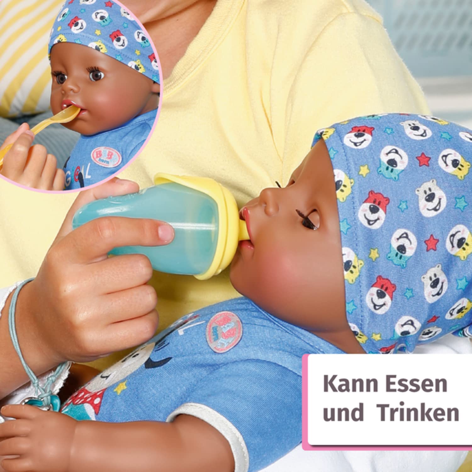 BABY Born Magic Boy DoC, Puppe mit 10 Funktionen für Kinder ab 3 Jahren, funktioniert ohne Batterie, 43 cm groß, 831656 Zapf Creation