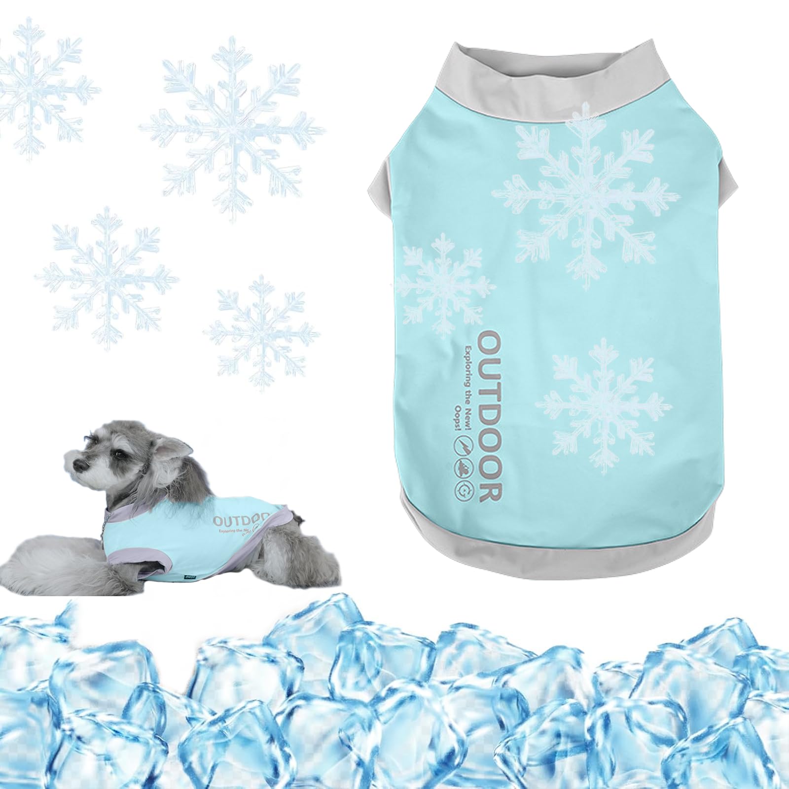 Dog Cooling Vest, Lightweight Breathable Ice Vest