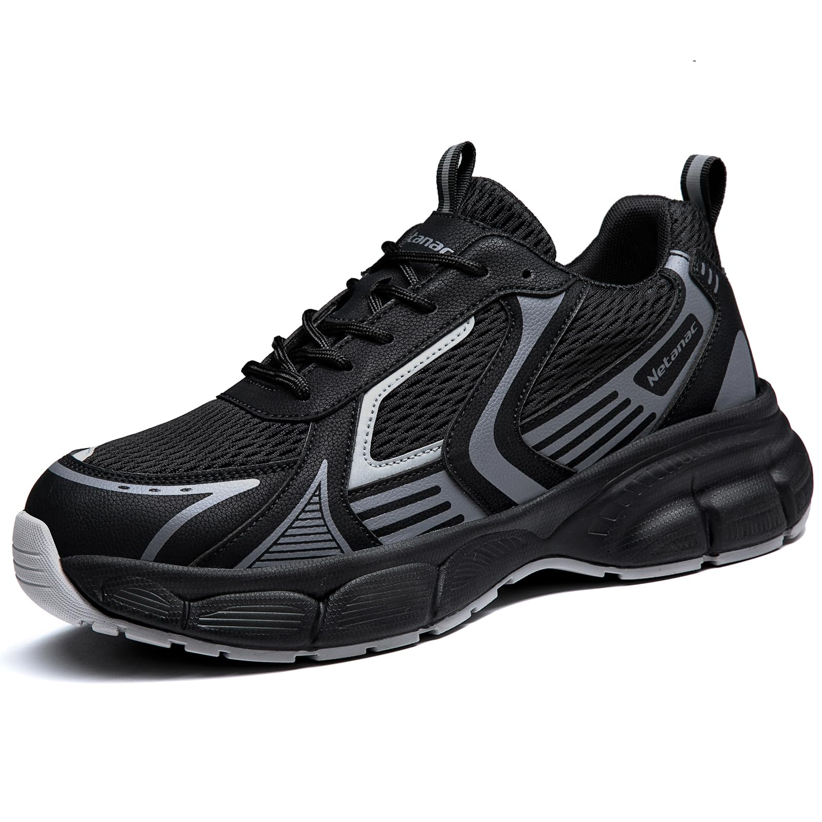 Netanac Steel Toe Shoes for Men Women – Durable Soles, Lightweight Comfortable Safety Work Sneakers