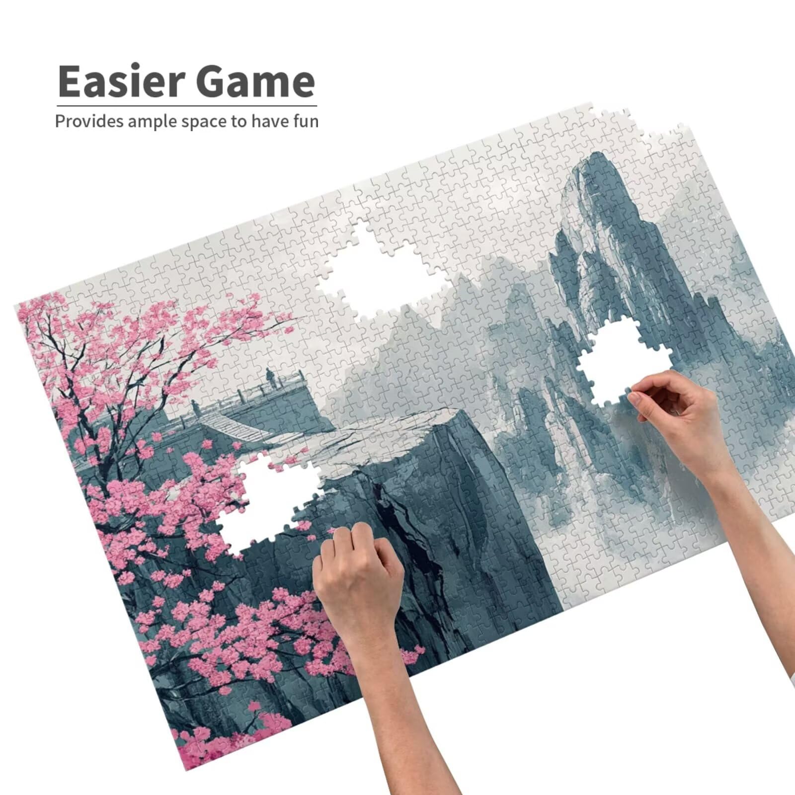 Puzzle krajobraz, 6000 elementów, góry, puzzle dla dorosłych, z pudełkiem na prezent, "zrób to sam", duże drewniane puzzle dla dorosłych, gra zręcznościowa dla całej rodziny, prezenty dla kobiet, 105