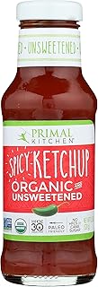 Primal Kitchen Organic & Unsweetened Spicy Ketchup, Non GMO, 11.3 Ounces (Pack Of 12)