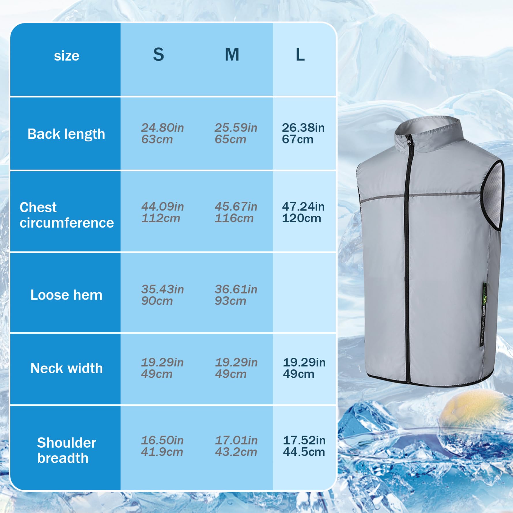 Gilet rinfrescante con 2 ventole USB, 3 velocità, giacca con condizionata, giacca con ventola traspirante, protezione solare, gilet rinfrescante con cerniera e tasche per edilizia, pesca, sp