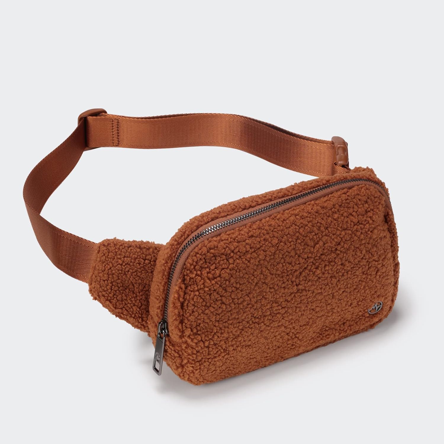 Pander Large 2L Fanny pack Everywhere Fleece Belt Bag for Women and Men with Adjustable strap Belt. (Saddle Brown) - Image 3