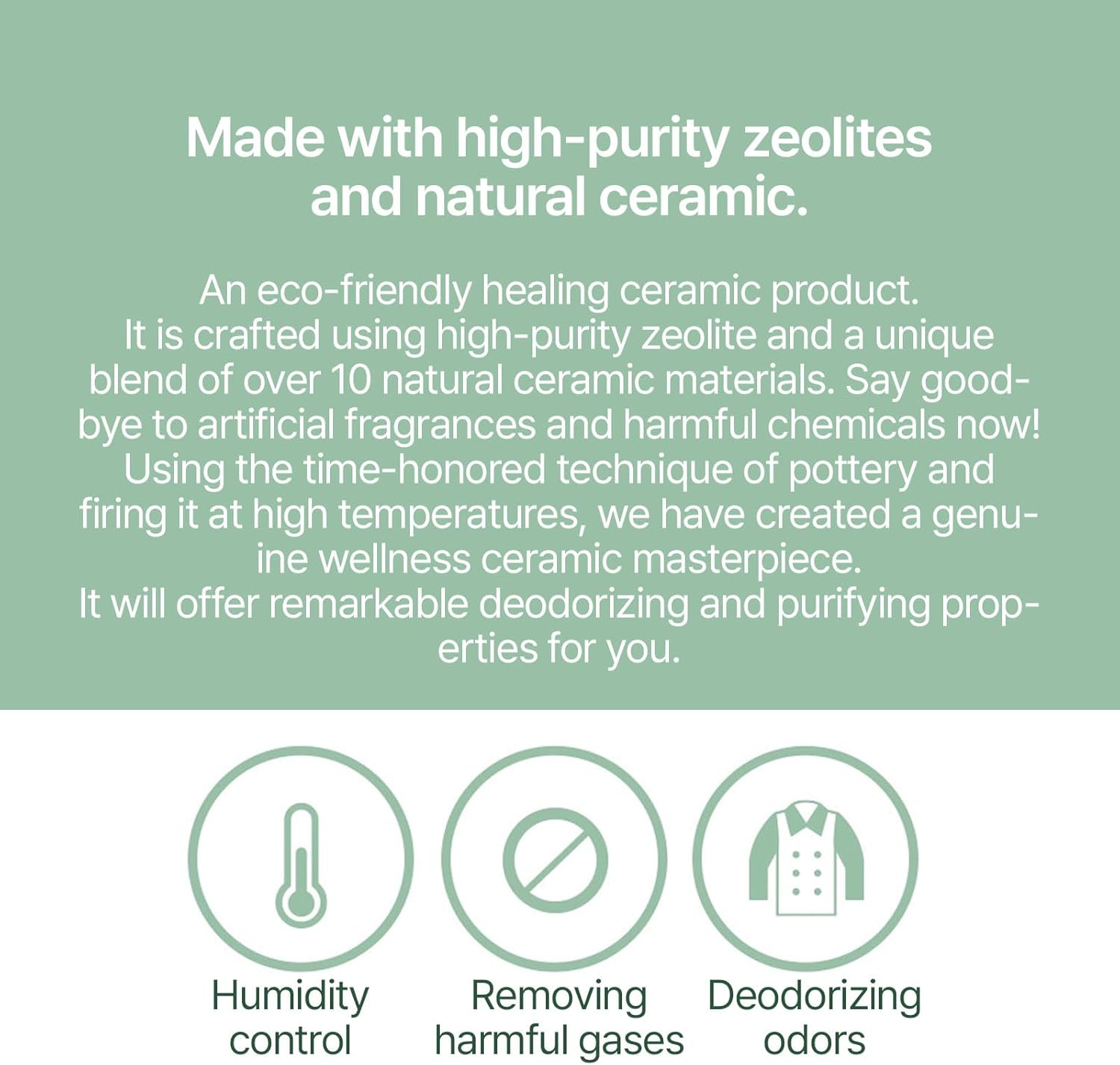 Air Purifying Healing Ceramic-K-Flower Orchid Pattern Humidifier (+ Leaf Diffuser Stick 1pcs) | Relaxation and Tranquility | Fine Pores Material | Diffuser Function