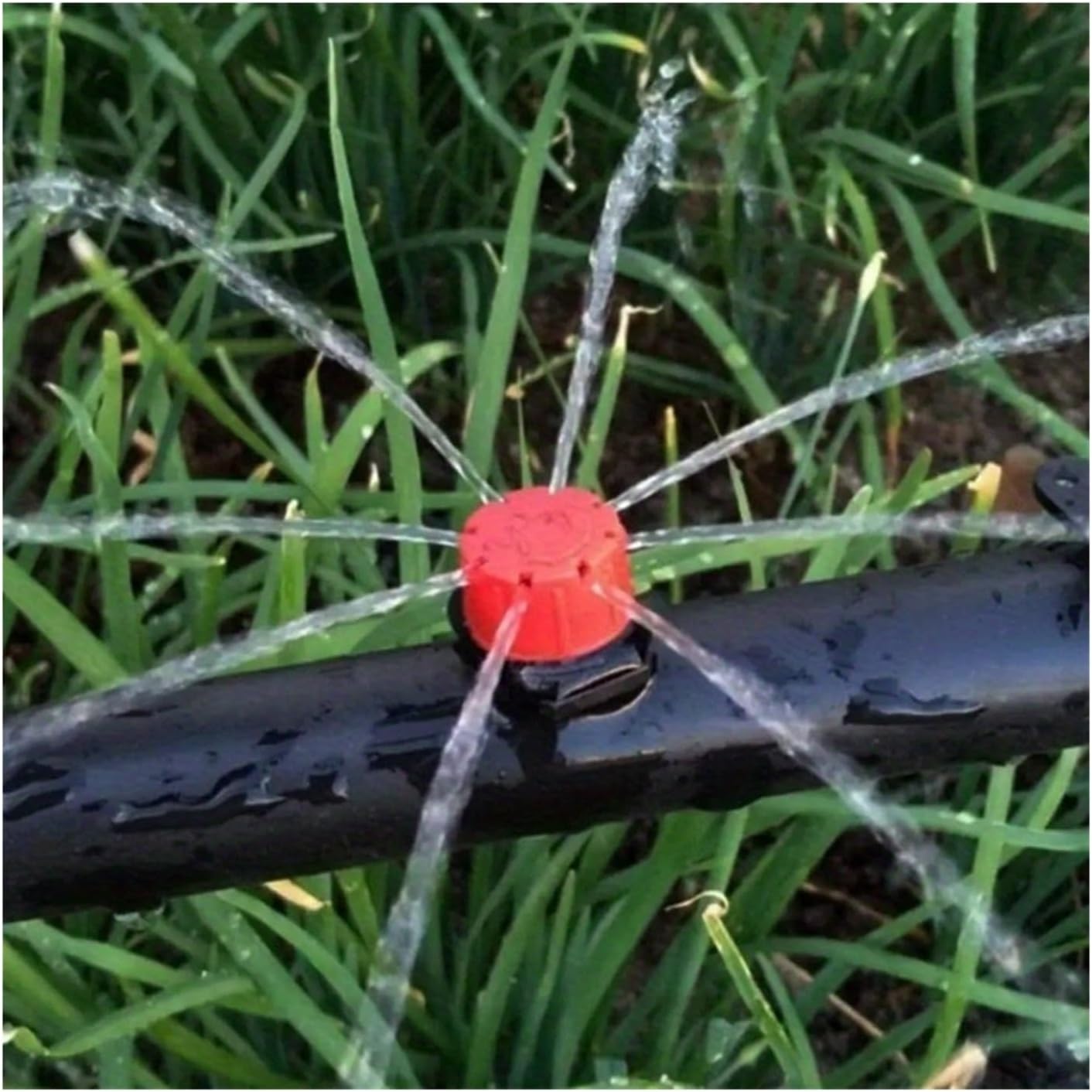 Adjustable Irrigation Drippers 50/100 Pieces Adjustable Irrigation drip Head Spray emitter Micro System(Red 50pcs)