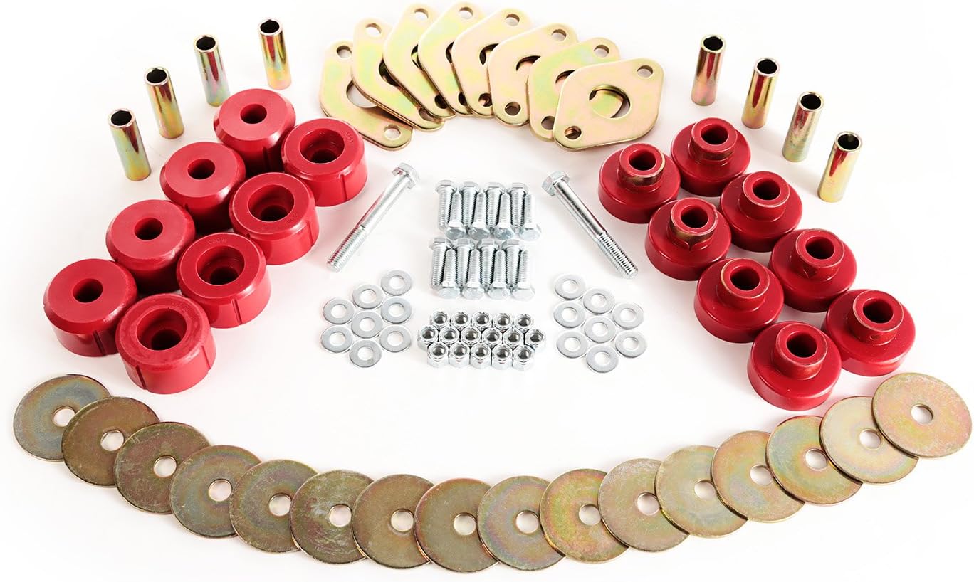 Rugged Ridge | 8 Body Mount Kit, Poly, 8 bushing | 1-118 | Fits 2007-2018 Jeep Wrangler JK 2-Door