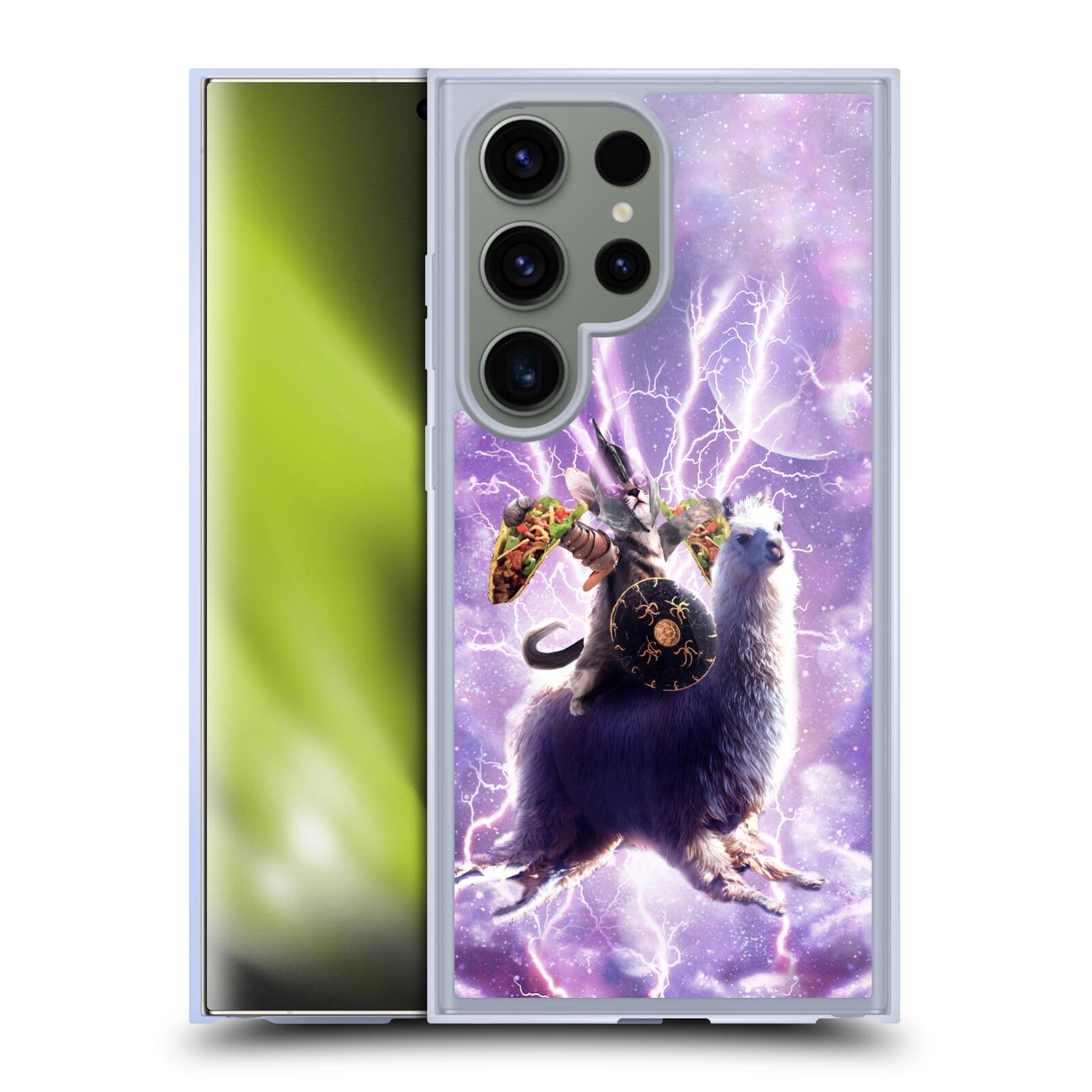 Coque MagSafe S24 Ultra Random Galaxy Lazer Chat Design Spatial Ultra Fin - 7