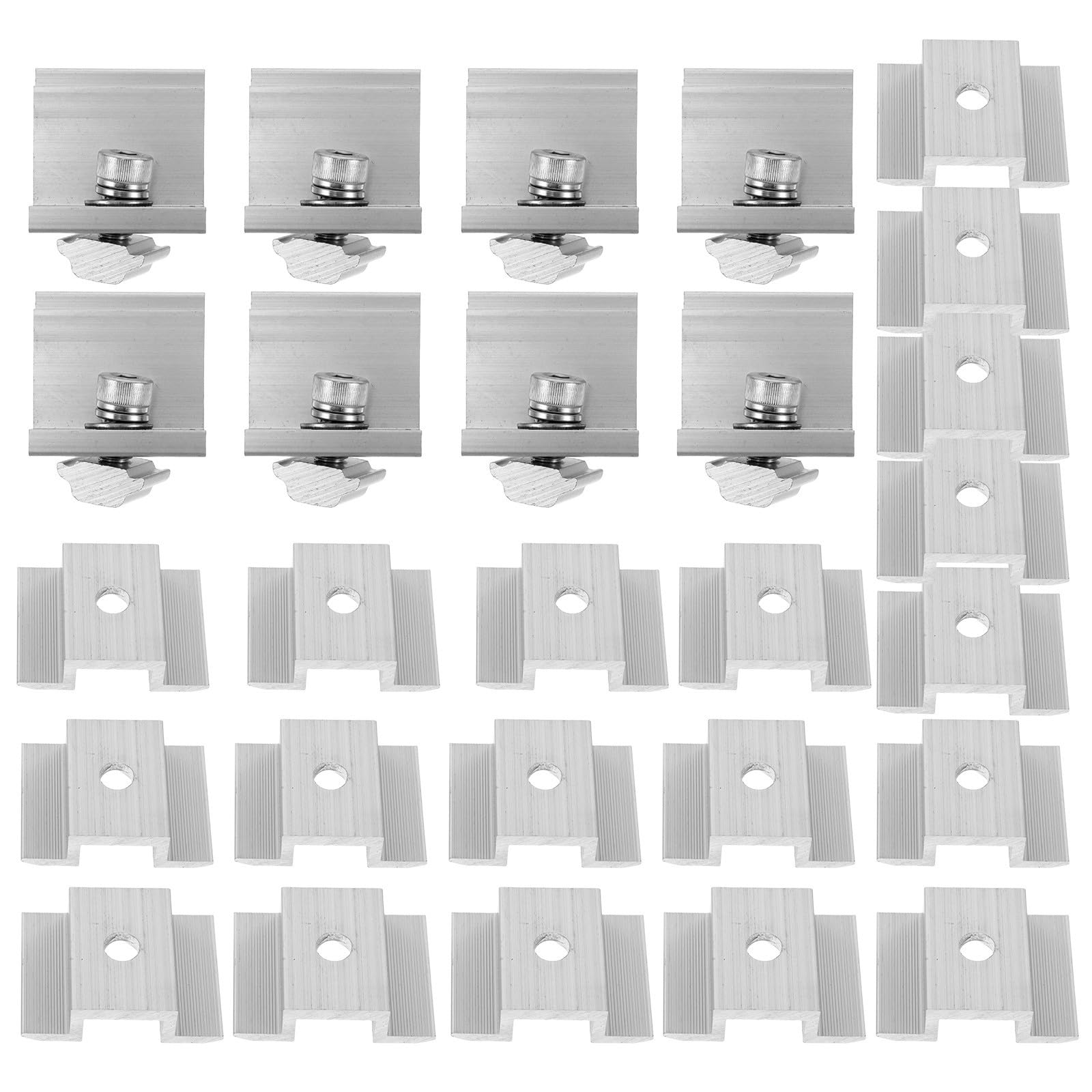 Regulowane Aluminiowe Uchwyty Montażowe Do Paneli Fotowoltaicznych Zacisków Bocznych Do Mocowania Solarnego Dach Trwałe i Łatwe Instalacji Mocowania