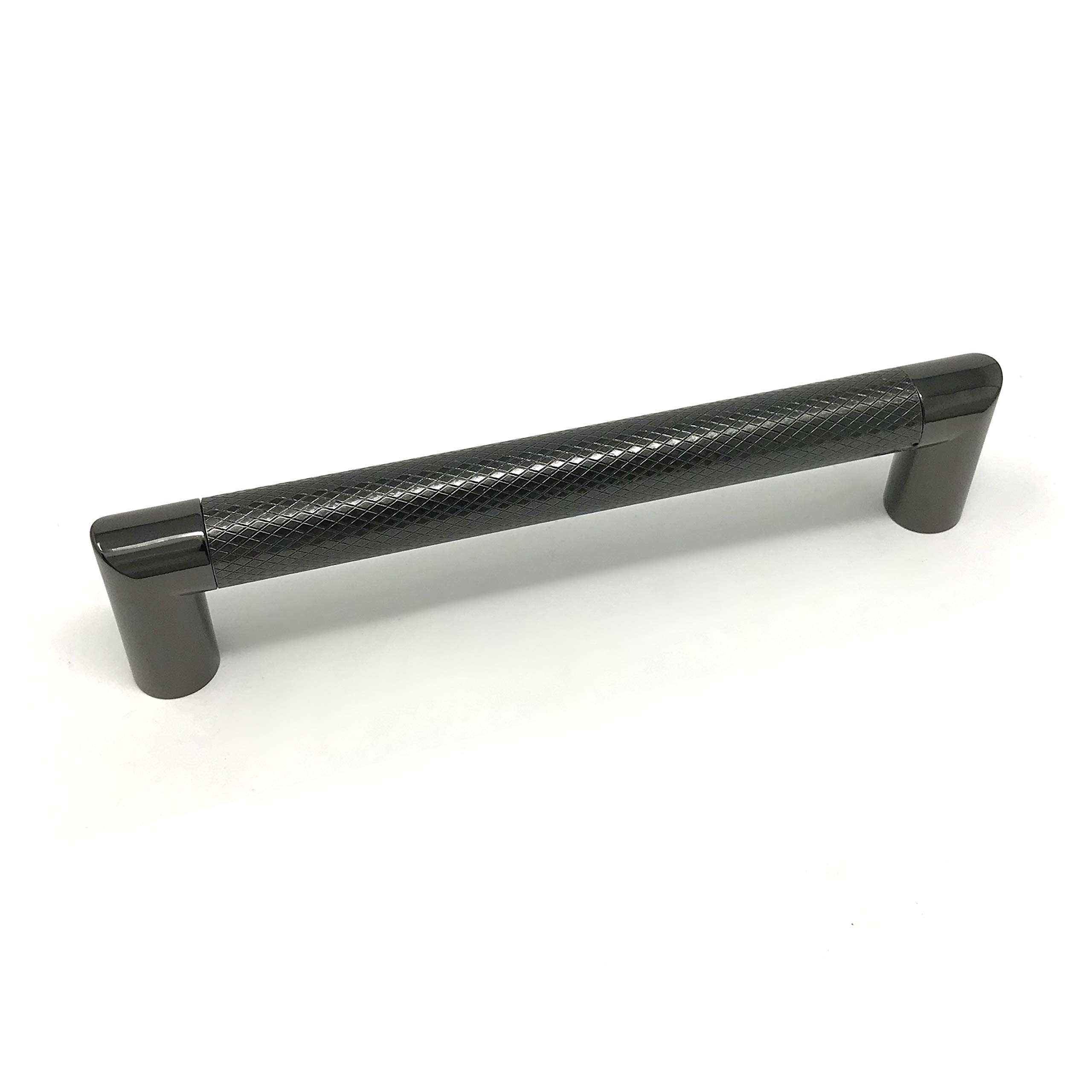 Handle & Home Grey/Dark Gunmetal Knurled D Handles - 160Mm Handle