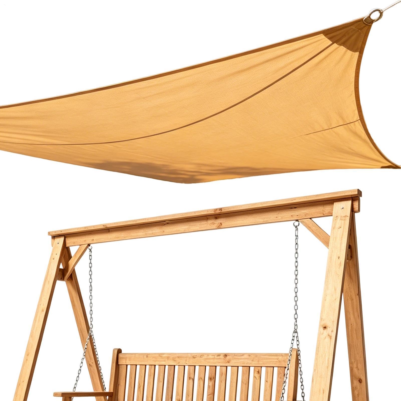 Vela de sombra impermeable contra el calor en patios exteriores lona portatil jardin