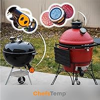 Vista 5 de ProTemp S1 Patented Smart Grill Gauge Thermometer Hub Wi-Fi and Bluetooth for Weber Big Green Egg Grills Smoker Offset Upgrade Replacement