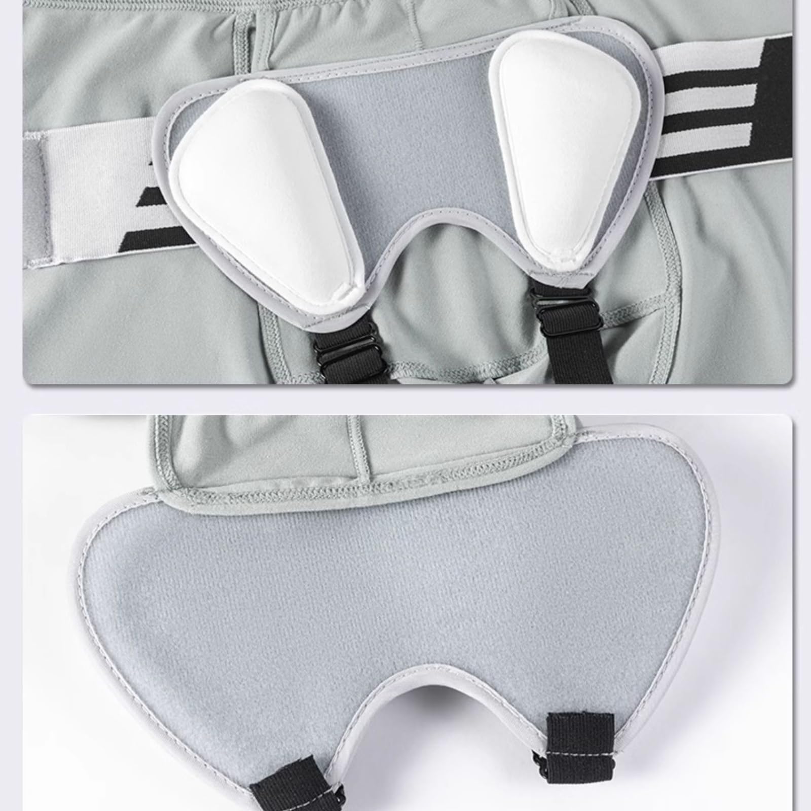 Ropa Interior para Hernias Masculinas, Braguero Hernia Inguinal Hombre, con 4 Almohadillas de Compresión Extraíbles