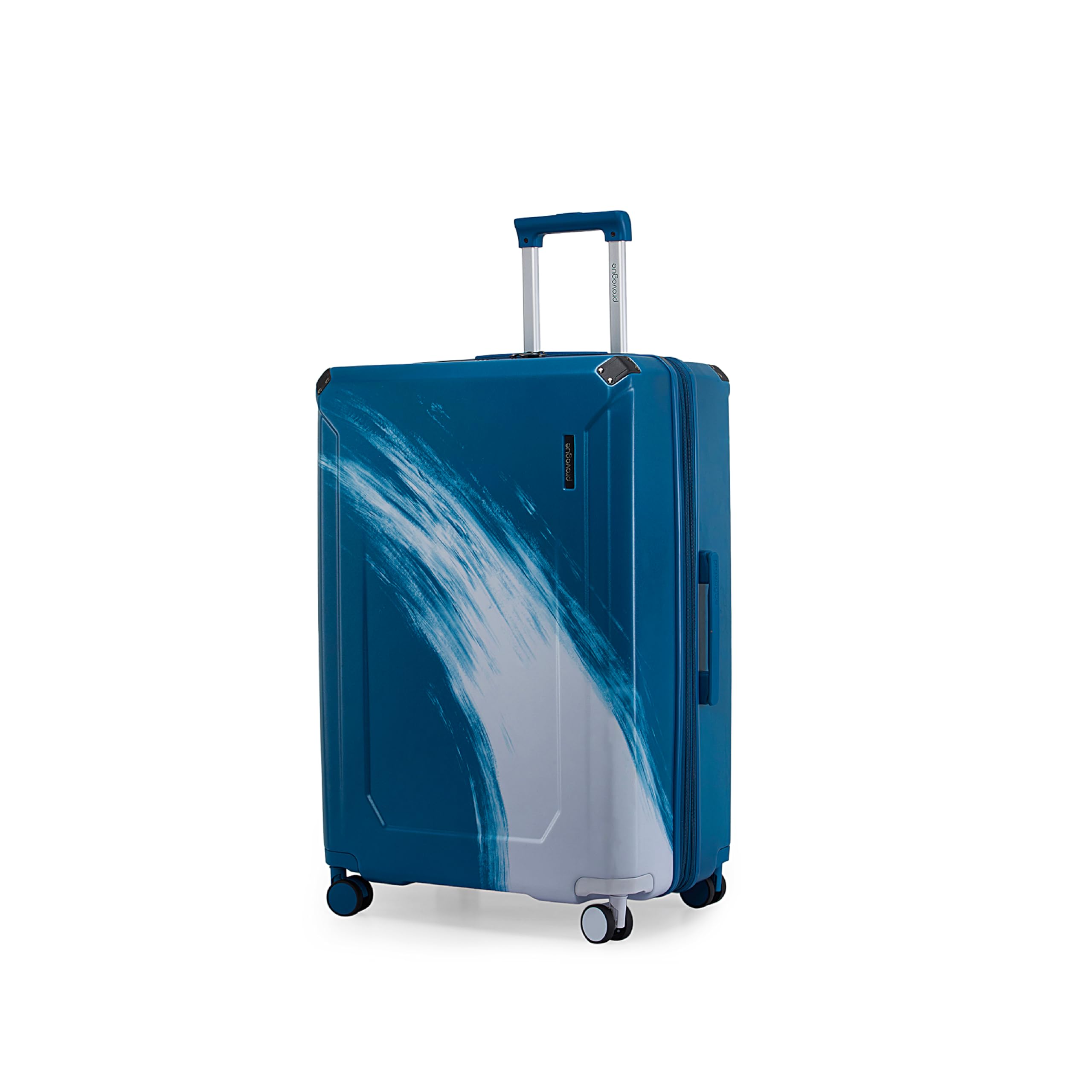 provogue Wave Hard-Sided PC 75 Cm Check-in Large Size Luggage Suitcase | Expandable Space with 8 Wheels Trolley Bags for Travel | TSA Lock | 3 Year Warranty (Admiral Blue)-picture-21