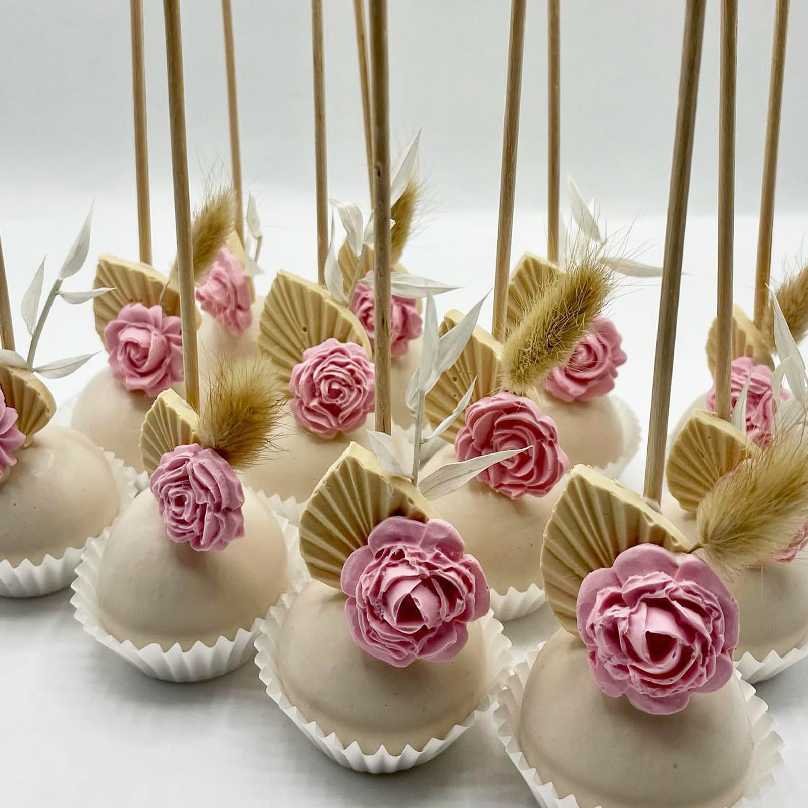 2 moldes de silicona con diseño de rosas y flores, para fondant, chocolate, fondant, decoración de pasteles, caramelos, cupcakes, arcilla polimérica, manualidades, resina epoxi